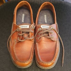 Sebago Clovehitch II Men's Brown Leather Boat Shoes